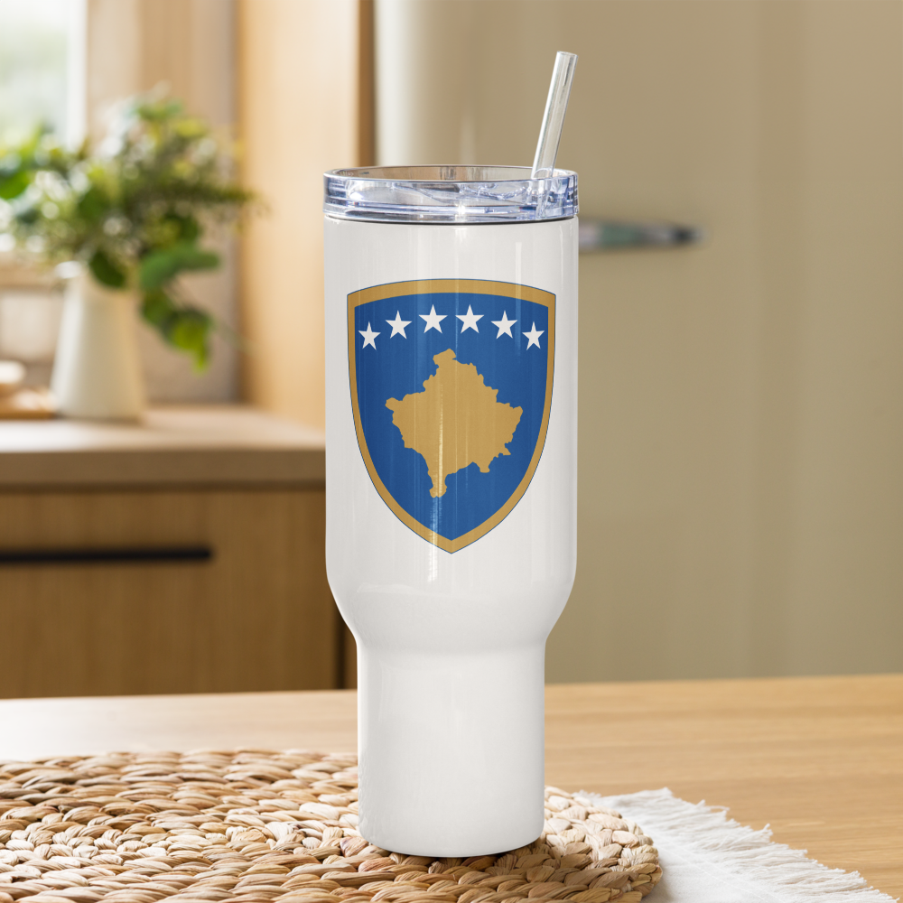 Kosovo Travel mug with a handle