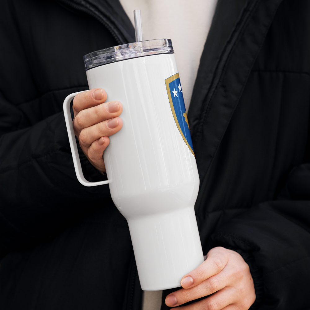 Kosovo Travel mug with a handle