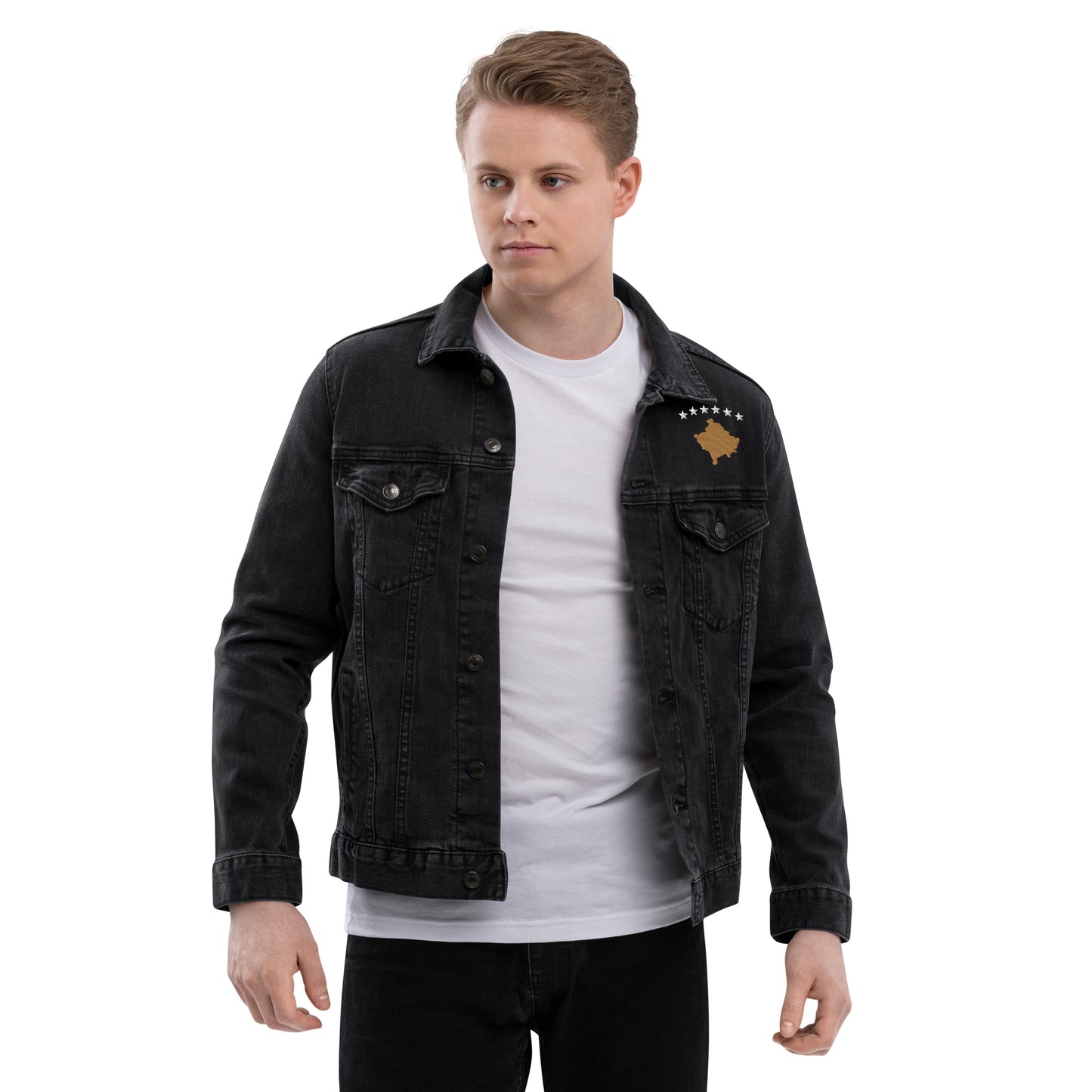 Kosovo Unisex denim jacket