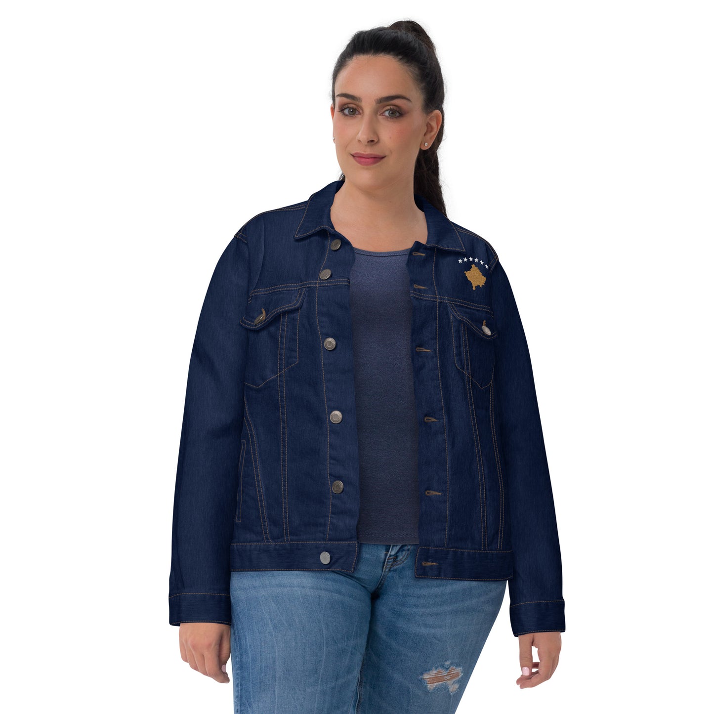 Kosovo Unisex denim jacket