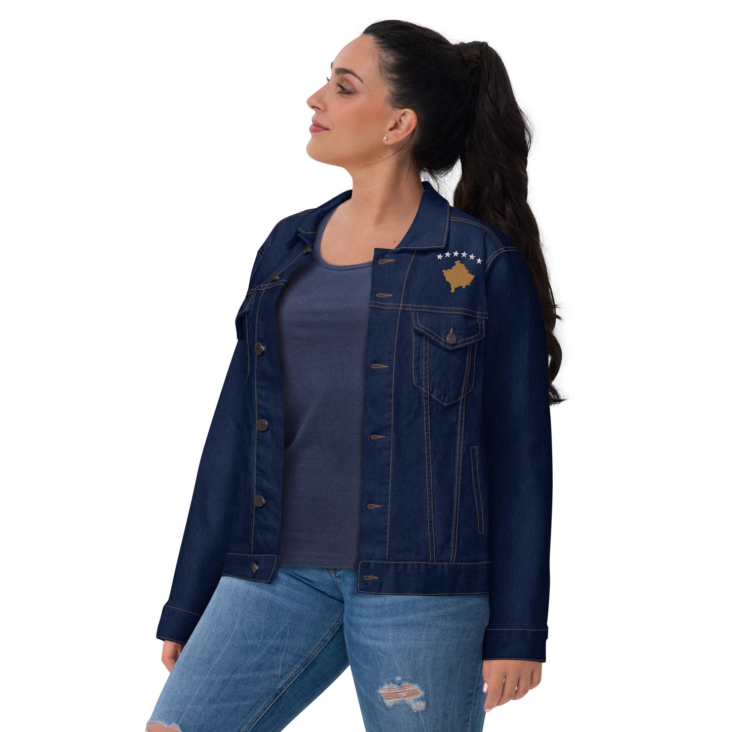 Kosovo Unisex denim jacket